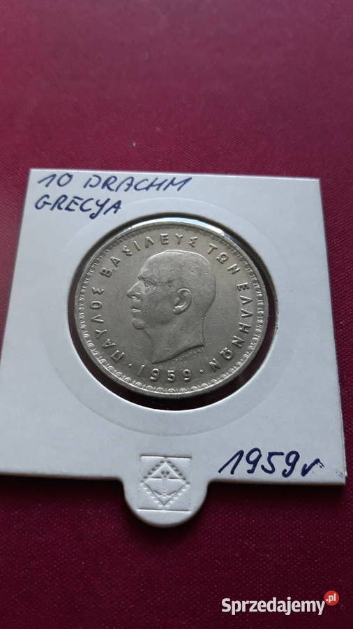 10 Drachm Grecja 1959 r Konin