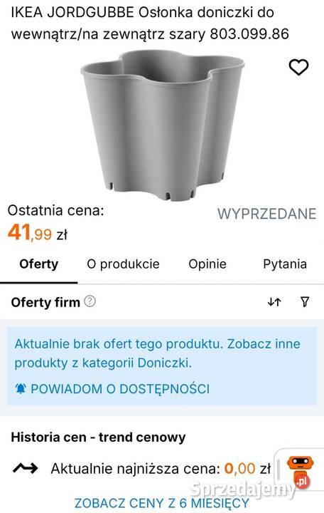 Doniczki osłonki ogrodowowewnętrzne Ikea Dąbrowa Górnicza