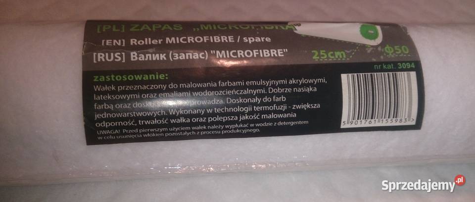 Wałek zapas termofuzja mikrofibra 25 na rączkę Czeladź