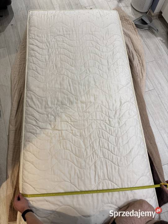 Łóżko SLKT IKEA 90x200 z Materacem Czysty 200cm dolnośląskie Wrocław