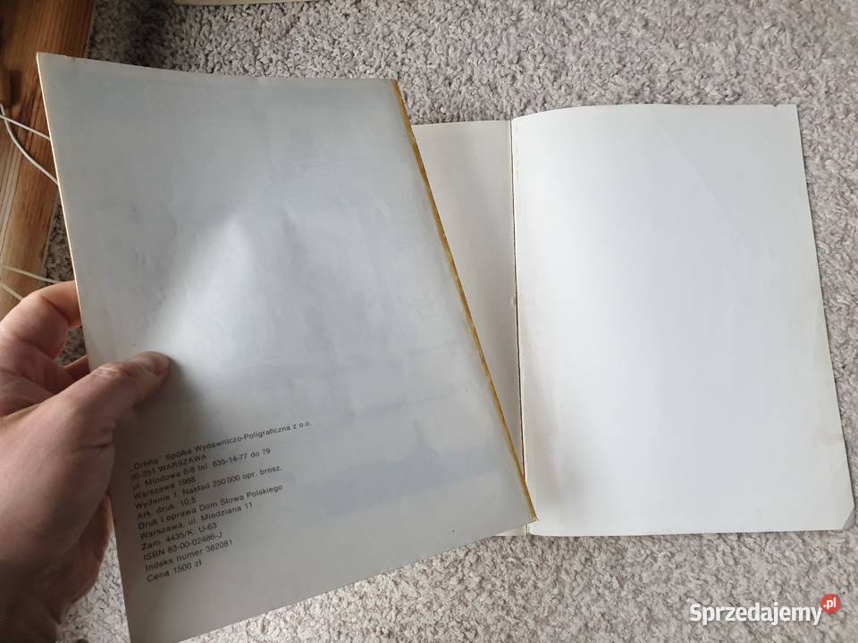 Szninkiel Rosiński wydanie 1 Orbita 1988 czarno-biały  Gdynia