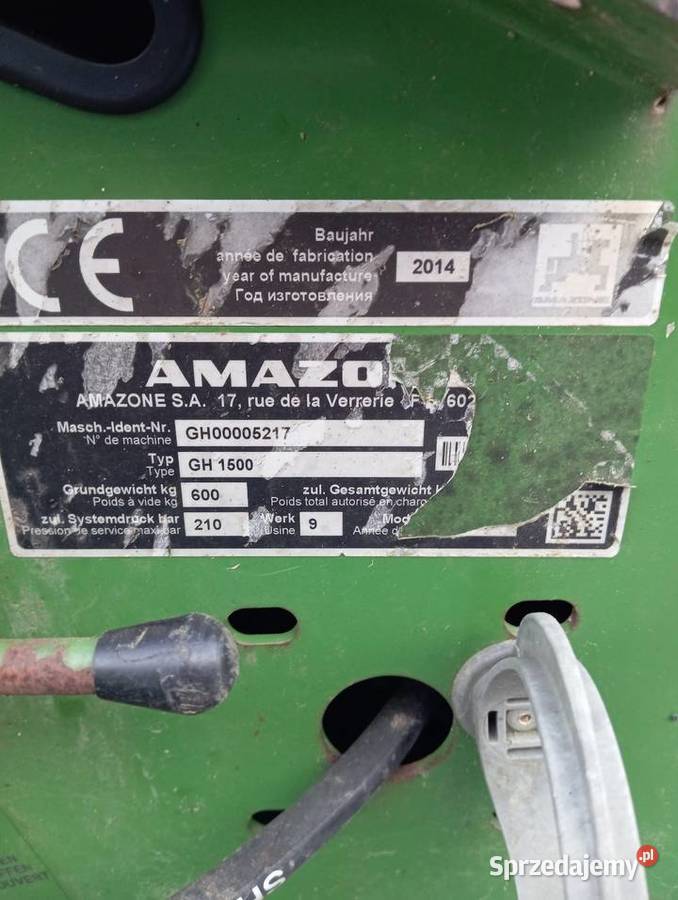 Kosiarka bijakowa Amazone GH1500 Mielec