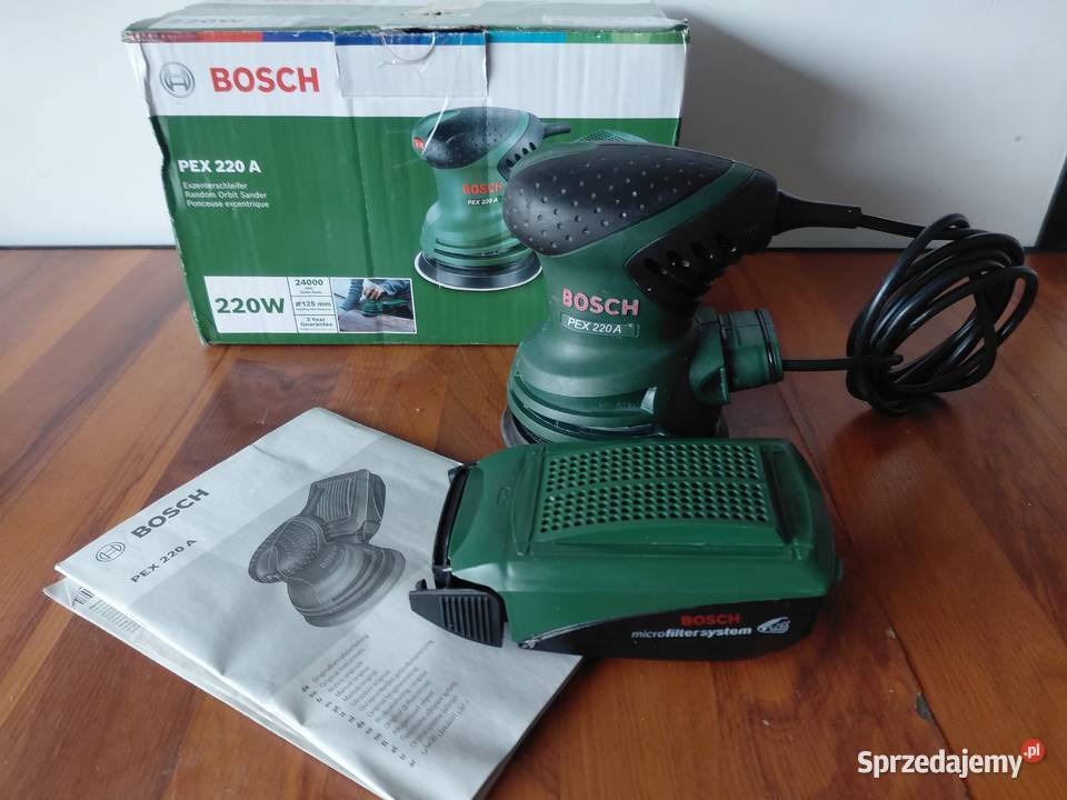 Szlifierka mimośrodowa sieciowa Bosch PEX 220 A śląskie Tychy sprzedam