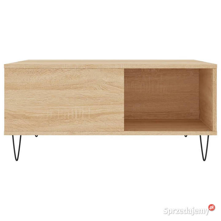 Stolik kawowy dąb sonoma 80x80x365 materiał Warszawa