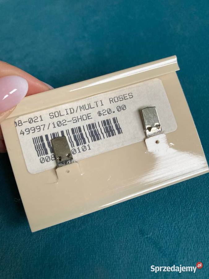 Nowe fioletowe klipsy do butów róże USA vintage Galanteria i dodatki Nisko