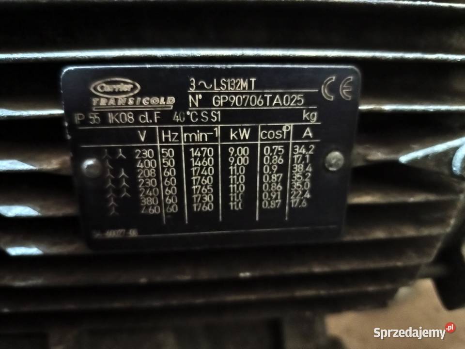 Silniki 3 fazowe 911kw siłowe podlaskie Turośń Kościelna