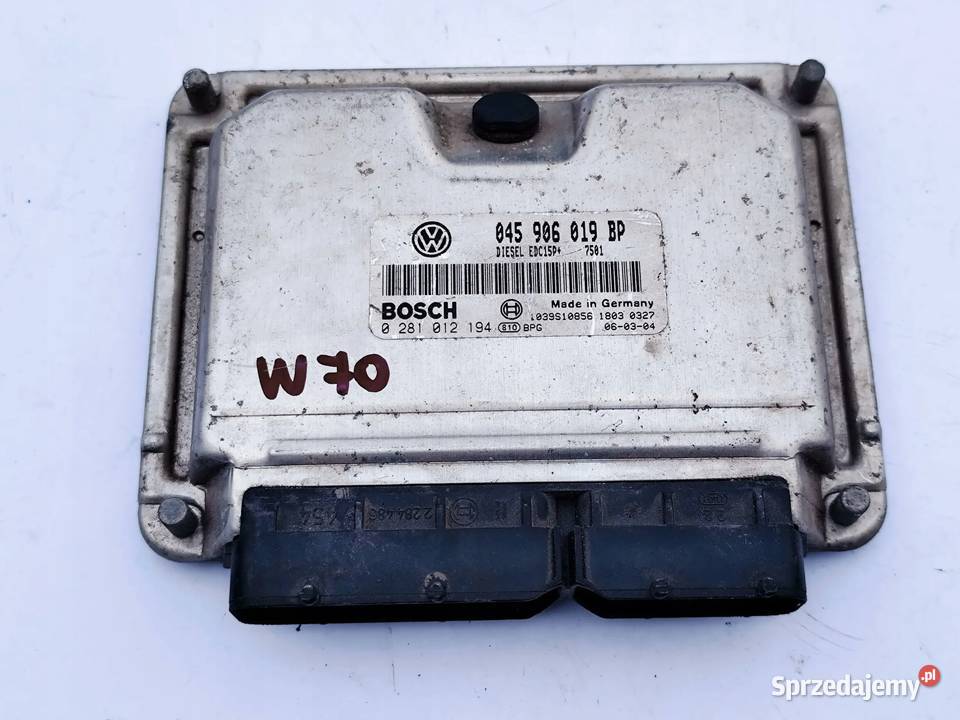 VW Polo IV 9N3 STEROWNIK KOMPUTER SILNIKA 14 TDI Przemęt