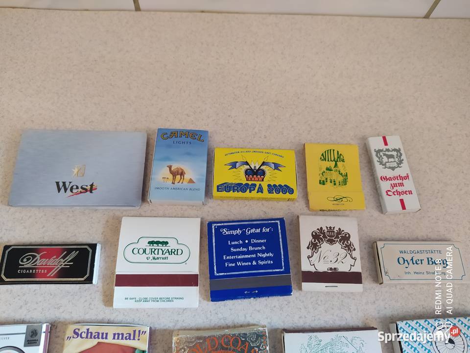 Zapałki kolekcjonerskie Gdańsk sprzedam