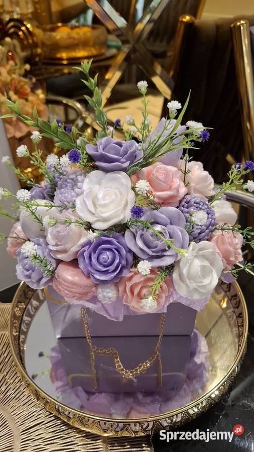 Piekny bukiet z mydła glicerynowego na prezent Warszawa sprzedam