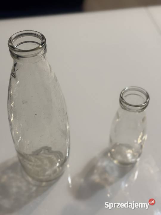 Butelka szklana na mleko śmietanę oryginał PRL Kołobrzeg sprzedam