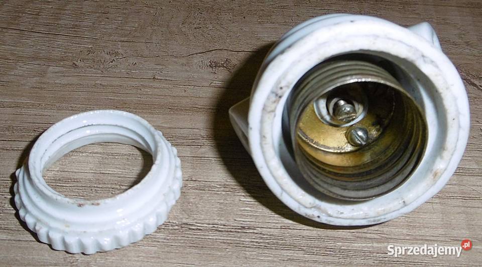 Oprawa żarówki wisząca porcelanowa E 27