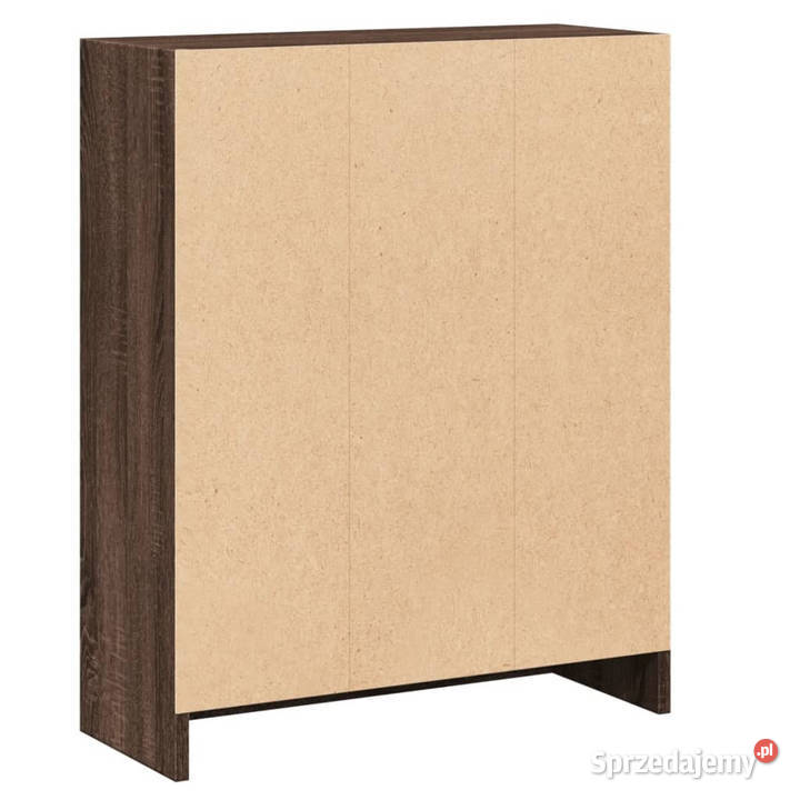 Szafka na książki brązowy dąb 60x24x76 WM815086 mazowieckie Warszawa