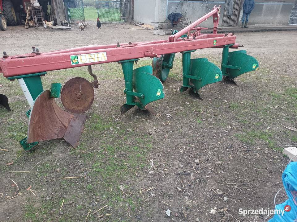 Pług 4 skibowy duży z krojem nieuszkodzony Pługi Żabiec sprzedam