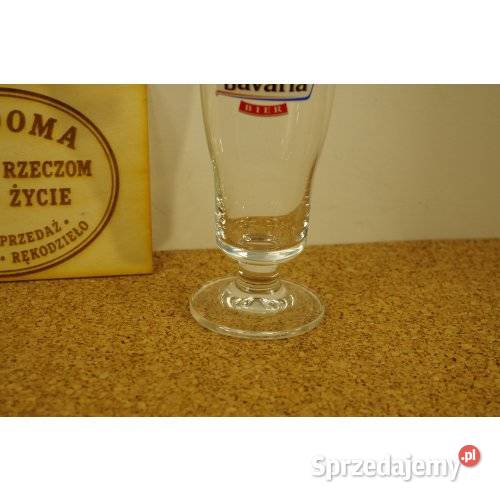Kielich piwny Bavaria Bier ze złoconym rantem