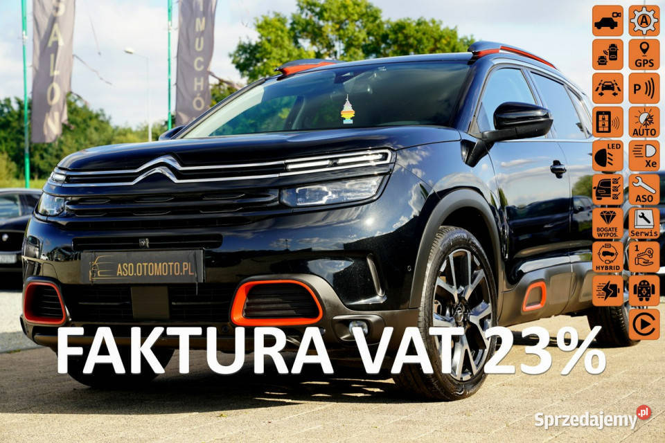 Citroen C5 Aircross SHINE skóra FUL LED grzane światła przeciwmgielne opolskie Otmuchów