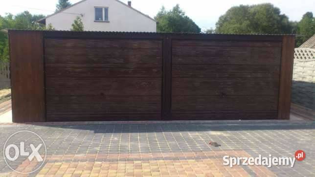 Garaż Blaszany Drewnopodobny Brama Furtka Garaże Świdwin