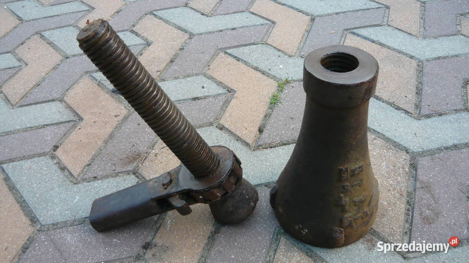 Podnośnik śrubowy lewarek stary Akcesoria