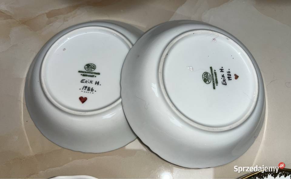 2 porcelanowe miseczki Ręcznie malowane Gdańsk