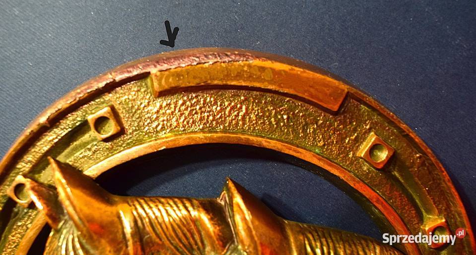 Ozdobna podkowa z parą koni masywna 165 x 17 Chełmno sprzedam