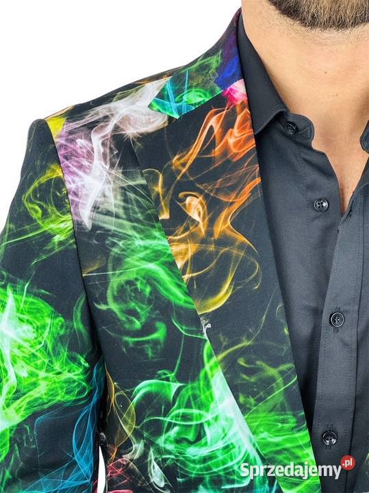 MARCO MILANO Marynarka męska C28 kolorowa dymy Ostrów Wielkopolski