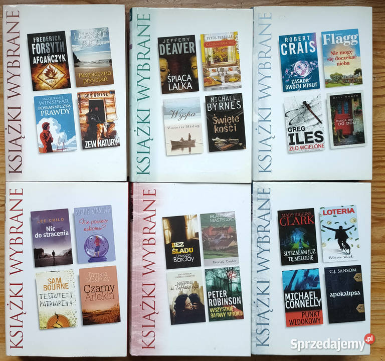 Książki wybrane 18 Cook Grisham Sparks Clark literatura piękna - proza zagraniczna śląskie Sosnowiec