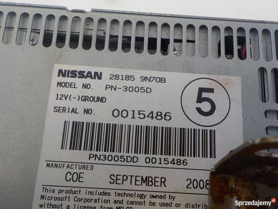 RADIO CD PANEL STEROWANIA RADIEM NISSAN MAXIMA Nowy Tomyśl