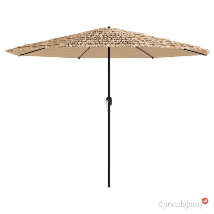 Parasol ogrodowy na stalowym słupku brązowy mazowieckie sprzedam