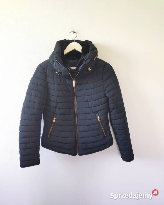 Czarna zimowa kurtka Zara 36 38 Vintage y2k Zara Jasło sprzedam