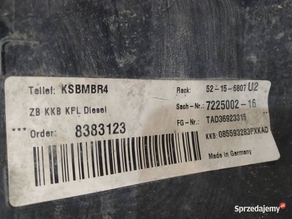 ZBIORNIK PALIWA BAK 30 D POMPA 7225002 Bmw Seria