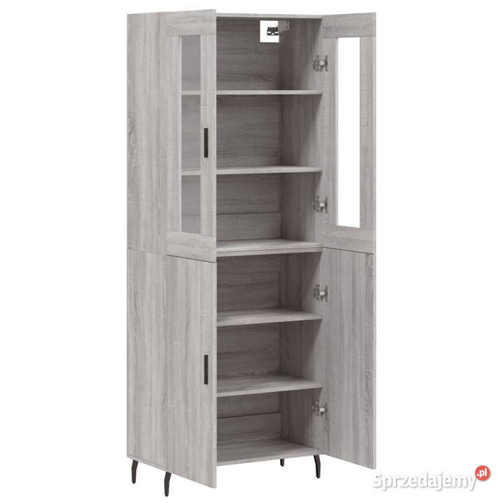 Witrynka szary dąb sonoma 695x34x180 materiał