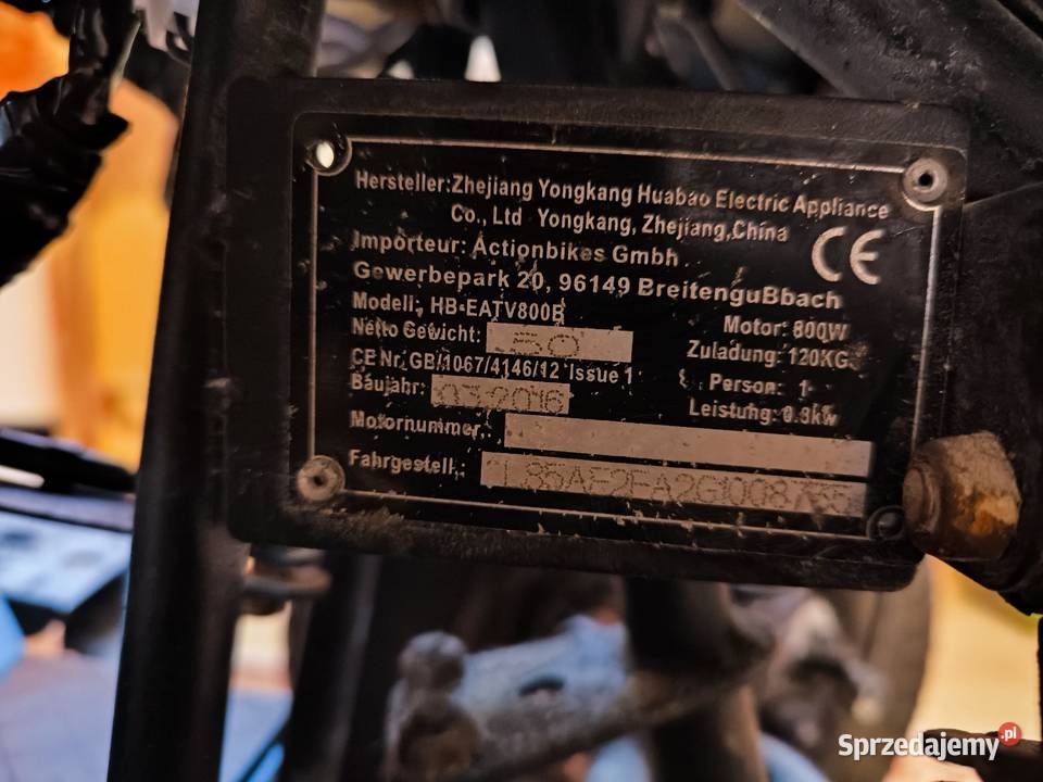 Mini quad elektryczny Odblokowany sterownik rama śląskie Sosnowiec