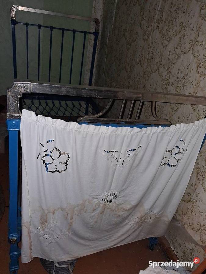 Stare zabytkowe łóżko metalowe Łóżka Krupniki