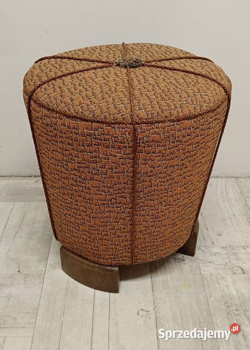 pufa podnóżek Halabala Art deco vintage design Radomsko