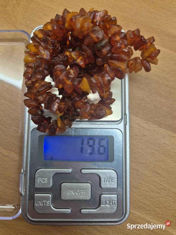 Korale z surowego bursztynu Chorzów sprzedam