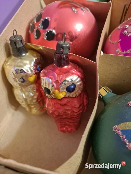 Bombki Bańki ozdoby choinkowe PRL vintage Kraków