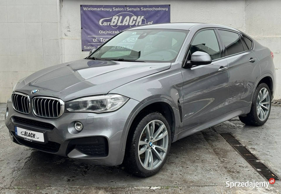 BMW X6 Salon Polska Bezwypadkowy Gwarancja 12 szary Konin sprzedam
