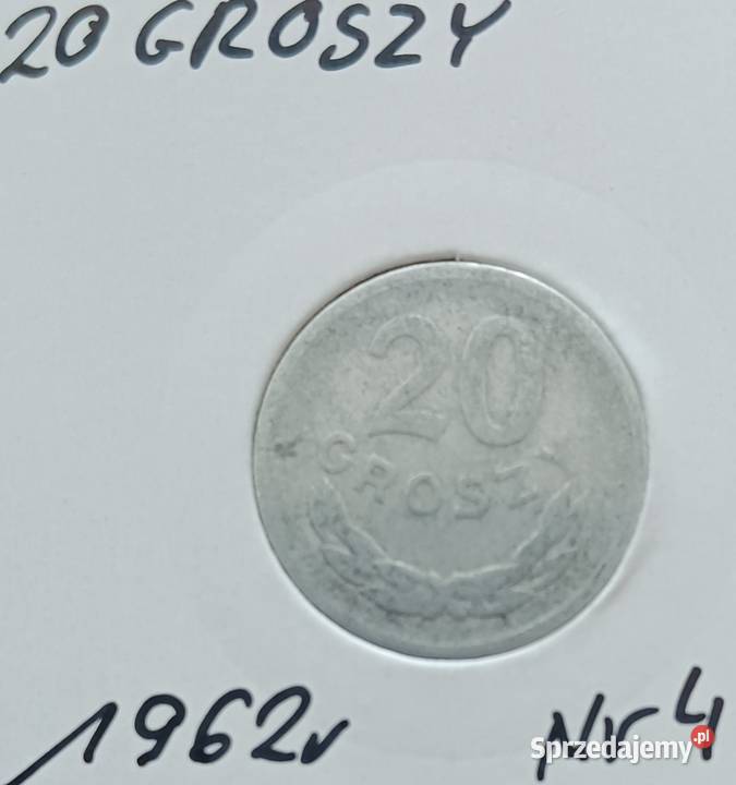20 Groszy 1962 r 4 PRL wielkopolskie Konin