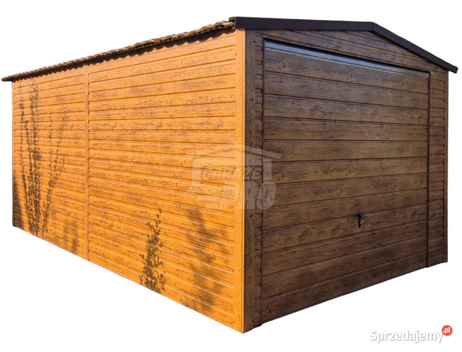Garaż blaszany 35x6m Brama uchylna automat GP673 samodzielny