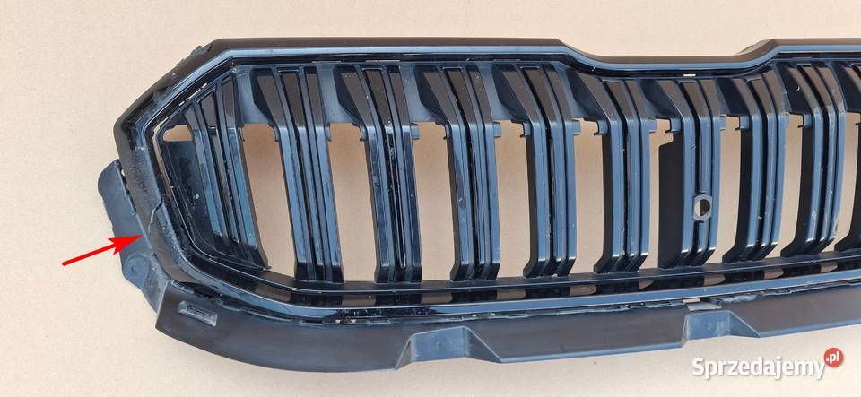 SKODA KODIAQ II 2 GRILL ATRAPA CHŁODNICY Bieleń
