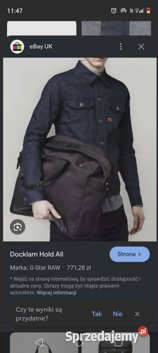 Duza torba G Star Raw podrozna Akcesoria, narzędzia i noże dolnośląskie Wałbrzych