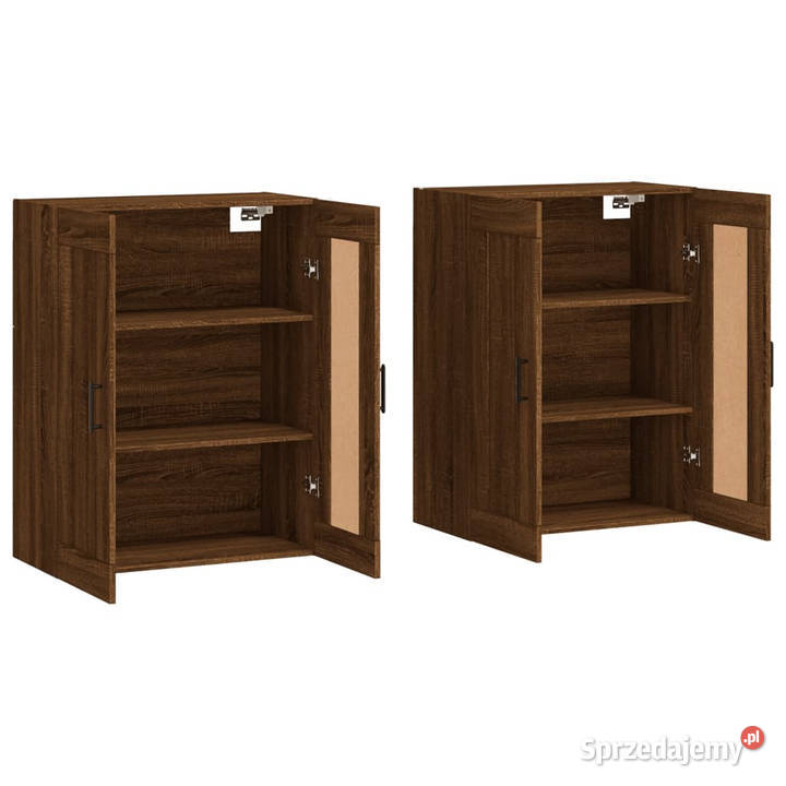 Wiszące szafki 2 brązowy dąb materiał mazowieckie sprzedam