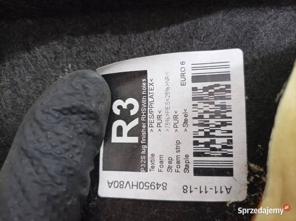 TAPICERKA BOCZEK LEWY PRAWY TYŁ OSŁONA PASA KPL