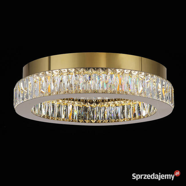 Plafon kryształowy lampa sufitowa glamour złota Warszawa