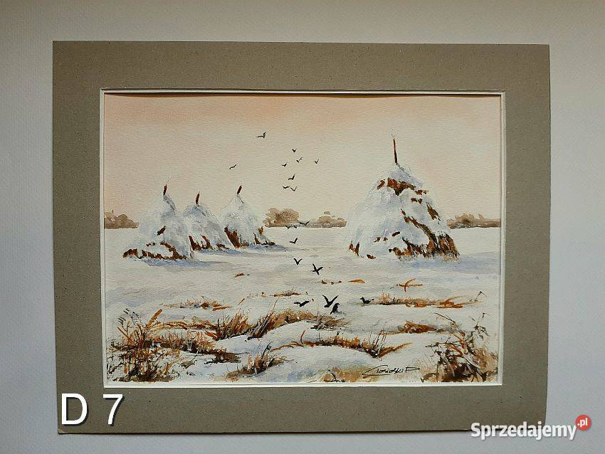 Akwarela Obraz Pejzaż Nowa Sól sprzedam