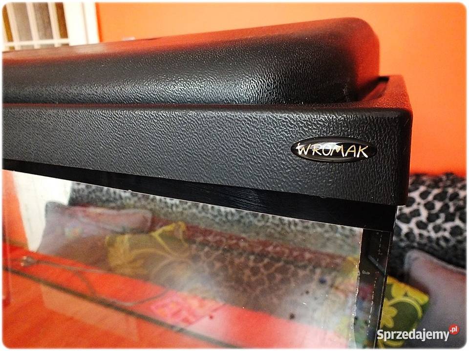 Duże Akwarium 200l z pokrywą akcesoria Używane Lubsko sprzedam