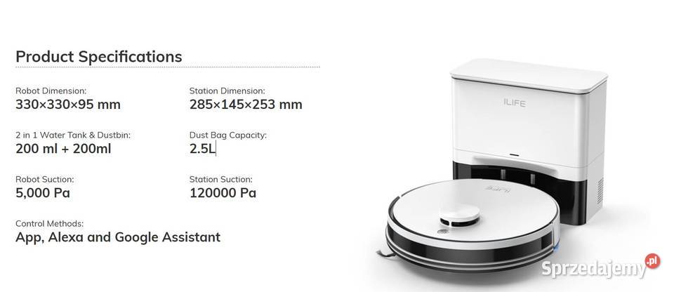 Odkurzacz ILIFE A30 PRO 5000Pa mazowieckie Warszawa sprzedam