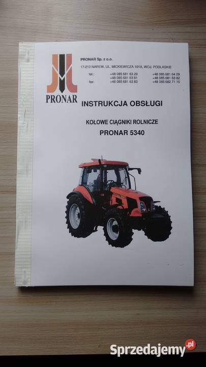 Pronar 5340 instrukcja obsługi Stalowa Wola