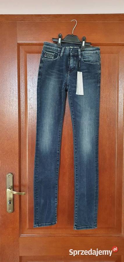 Nowe spodnie damskie Calvin Klein Jeans W25 L32 Bibice