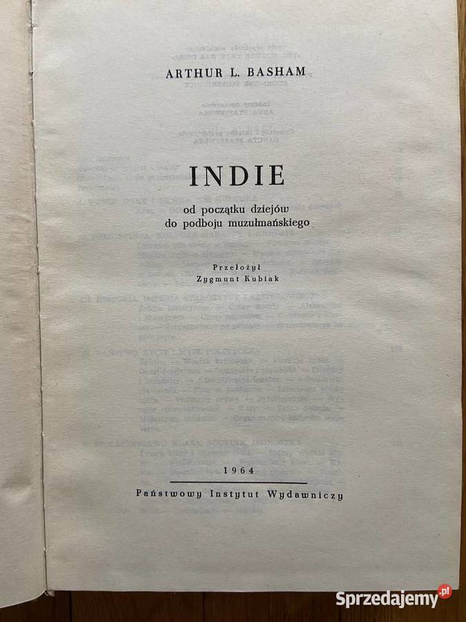 Arthur L Basham Indie Książki naukowe i popularnonaukowe Katowice