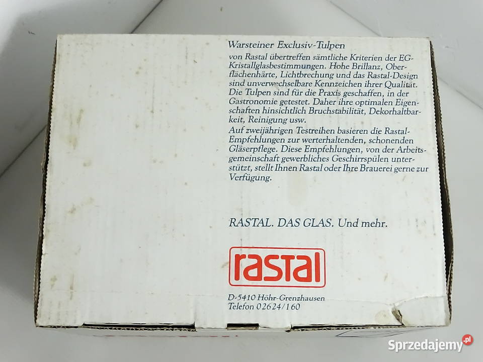 Vintage Szklanki do Piwa Warsteiner Rastal 03L Biłgoraj sprzedam